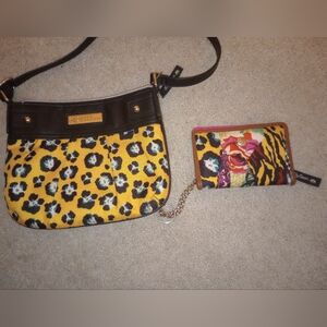 Lily bloom purse and wallet set